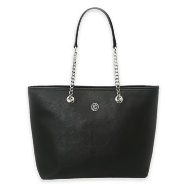 Marina Galanti Saffiano Tote in Black. View a larger version of this product image.