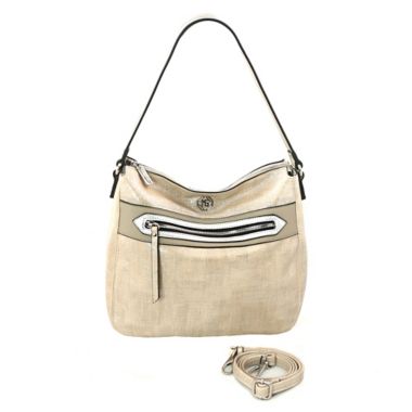 Marina Galanti Biancheria Hobo Bag in Stone. View a larger version of this product image.