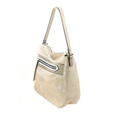 Marina Galanti Biancheria Hobo Bag in Stone. View a larger version of this product image.
