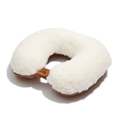 Ugg Classic Memory Foam Travel Pillow In Sherpa Suede Bed