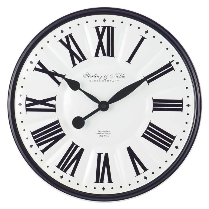 sterling and noble outdoor wall clock