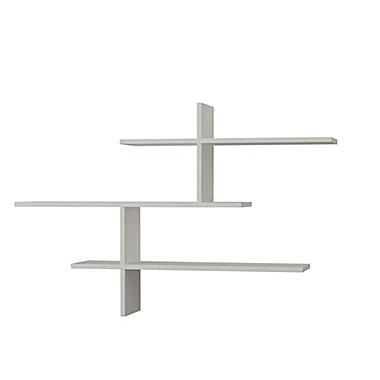 Ada Home Decor Webster 48.5-Inch Modern Wall Shelf in White. View a larger version of this product image.