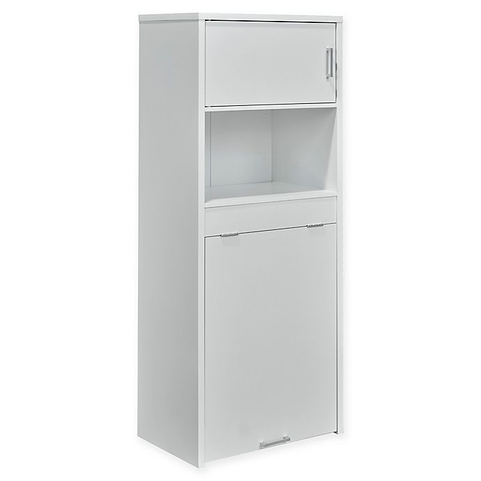 Brassex Inc Bookcase With Fold Down Desk In White Bed Bath Beyond