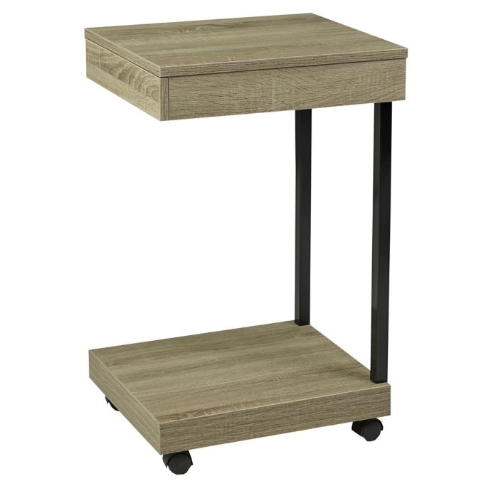 Brassex Inc Laptop Stand with Storage Drawer | Bed Bath ...