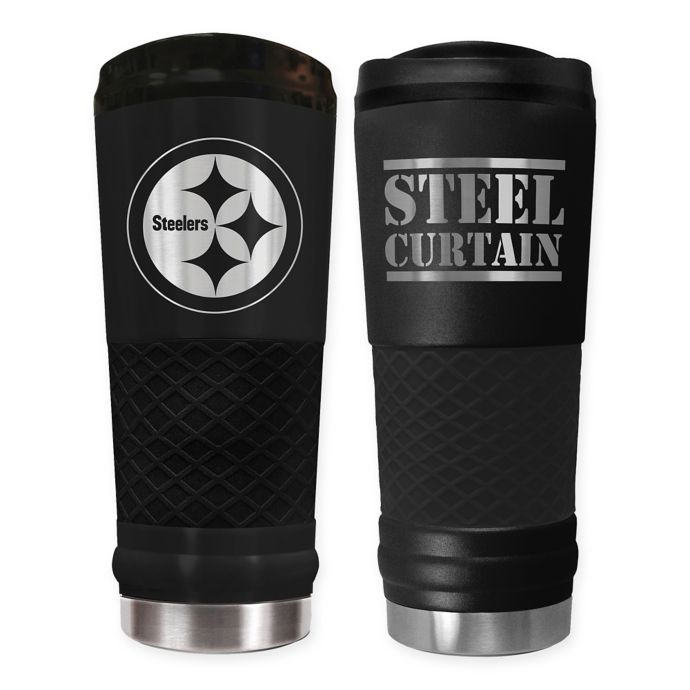 Pittsburgh Steelers 24 oz. Powder Coated Stealth Draft 