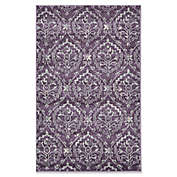 Unique Loom Lively Damask 3&#39;3&quot; x 5&#39;3&quot; Area Rug in Purple