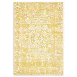 Unique Loom Heritage 4' x 6' Power-Loomed Area Rug in Yellow