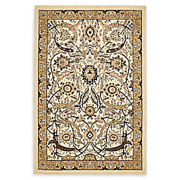 Unique Loom Cape Cod Isfahan Rug in Ivory