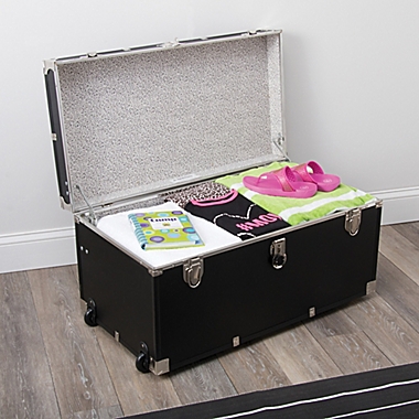 Mercury Luggage 31-Inch Oversized Storage Trunk in Black. View a larger version of this product image.
