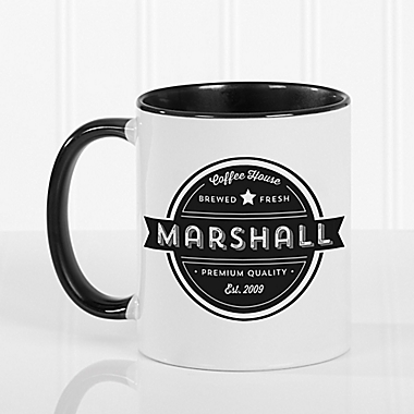 Coffee House 11 oz. Coffee Mug in Black. View a larger version of this product image.
