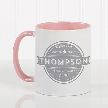 Coffee House 11 oz. Coffee Mug in Pink. View a larger version of this product image.