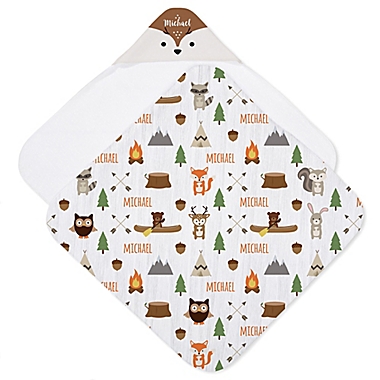 Woodland Adventure Deer Hooded Towel. View a larger version of this product image.