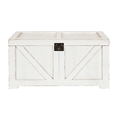 Kate and Laurel Cates Storage Chest in White. View a larger version of this product image.