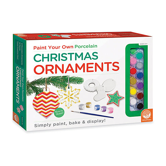 Alternate image 1 for MindWare® Paint Your Own Christmas Ornaments Kit