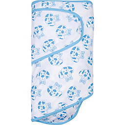 Miracle Blanket® Bowtie Dog Swaddle in Blue