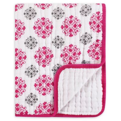 pink muslin blanket