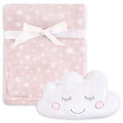 Hudson Baby&reg; 2-Piece Cloud Plush Blanket and Toy Set in Pink