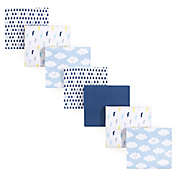 Luvable Friends&reg; 7-Pack Clouds Flannel Receiving Blankets in Blue