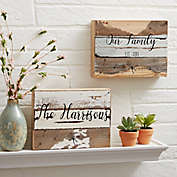 Family Story Reclaimed Wood Wall Sign