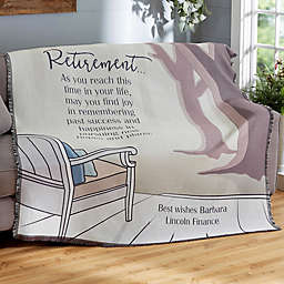 Embrace the Future Retirement Woven Throw Blanket