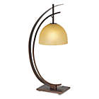 Alternate image 0 for Kathy Ireland Home Orbit Table Lamp in Bronze with Cream Glass Shade