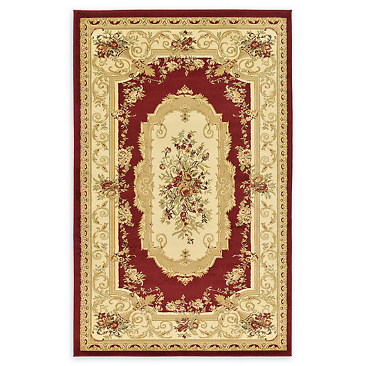 Alternate image 1 for Unique Loom Henry Versailles 5' x 8' Powerloomed Area Rug in Red