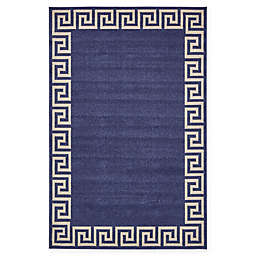 Unique Loom Modern Athens 6' x 9' Area Rug in Navy