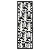 Unique Loom Metro Zebra 2&#39; x 6&#39;7&quot; Runner Rug in Black/White