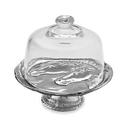 Arthur Court Designs Horse 8-Inch Footed Plate with Glass Dome