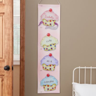 Personalized Cute As A Cupcake Growth Chart