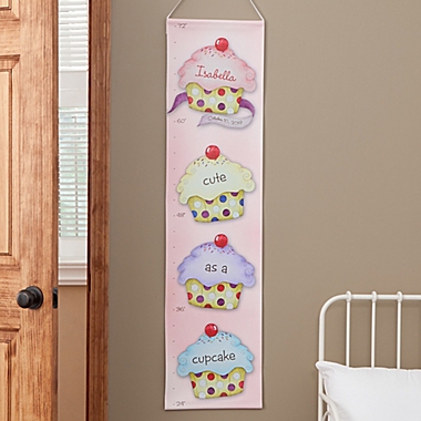 Personalized Cute As A Cupcake Growth Chart. View a larger version of this product image.