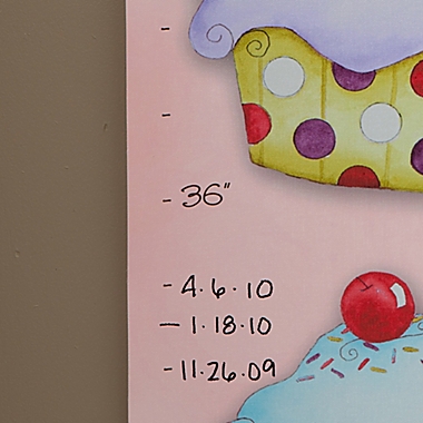Personalized Cute As A Cupcake Growth Chart. View a larger version of this product image.