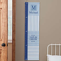 Personalized Gingham Growth Chart