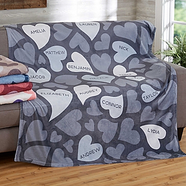 Loving Hearts Fleece Blanket. View a larger version of this product image.