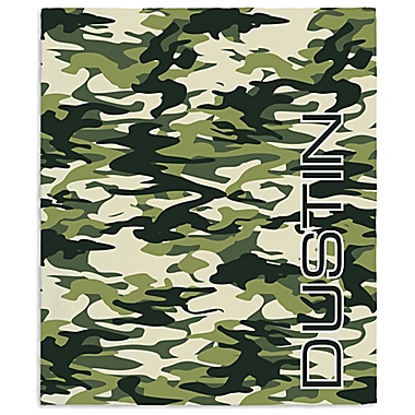 Camo 50-Inch x 60-Inch Fleece Blanket. View a larger version of this product image.