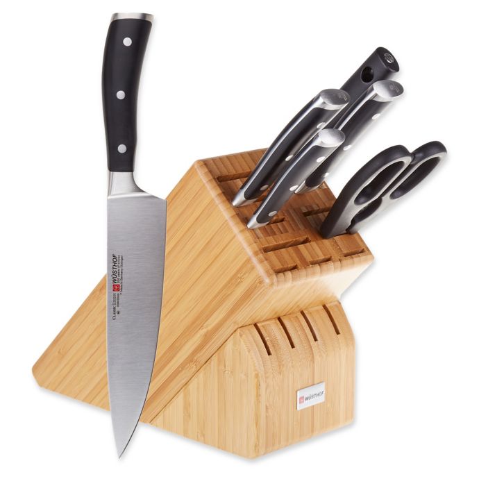 Wusthof® Classic IKON 7Piece Knife Block Set in Bamboo Bed Bath & Beyond