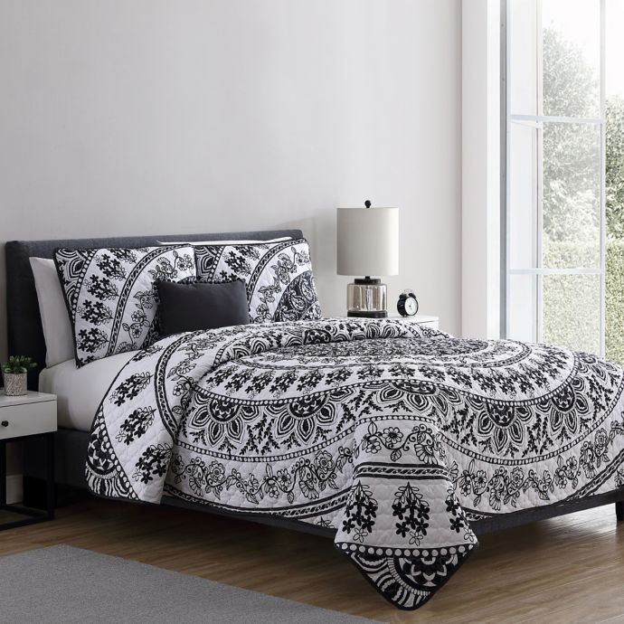 Vcny Home Kaci Medallion Comforter Set Bed Bath Beyond