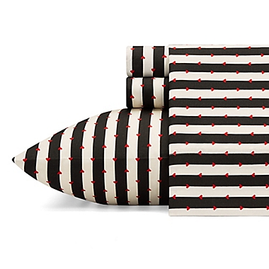 Betsey Johnson&reg; Wonderland Stripe Sheet Set. View a larger version of this product image.