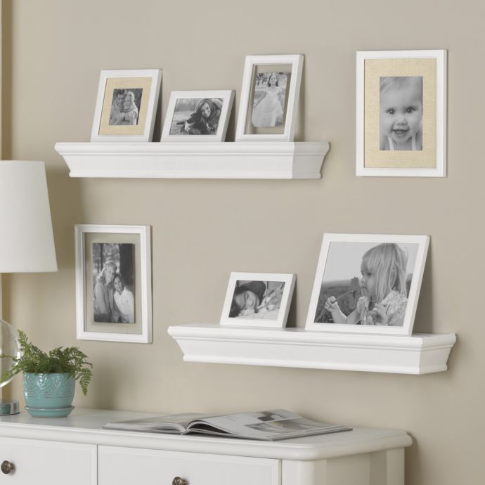 9Piece Traditional Ledge and Frame Set in White Bed Bath and Beyond Canada