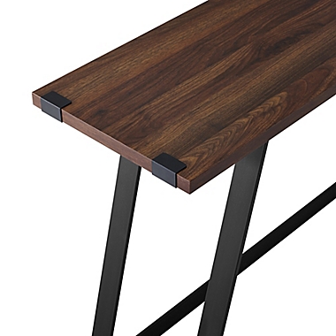 Forest Gate&trade; Sage Industrial Modern Wood Entry Console in Dark Walnut. View a larger version of this product image.