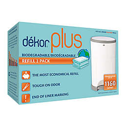 Dékor&reg; Plus Hands-Free Biodegradable Diaper Pail Refills (2-Pack)