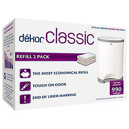 Dékor&reg; Classic Hands-Free Diaper Pail Refills (2-Pack)