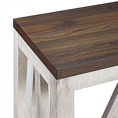 Forest Gate&trade; Charlotte Console Table in White Oak. View a larger version of this product image.