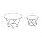 Alternate image 4 for Forest Gate Olivia Modern Geometric Nesting Coffee Table Set in Faux Marble