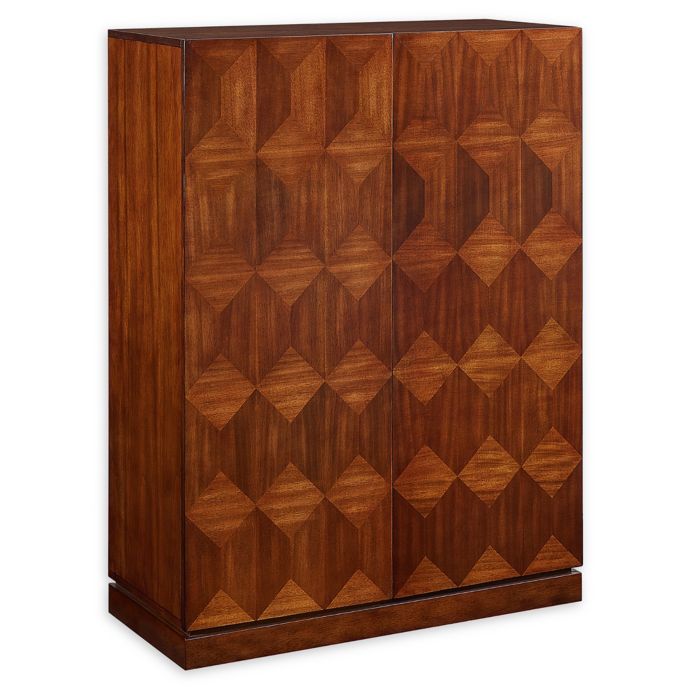 Southern Enterprises Wykmer Anywhere Cabinet In Dark Sienna Bed