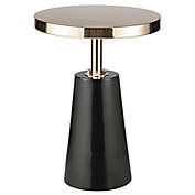 Madison Park Sophia Accent Table in Black/Gold