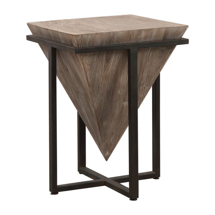 Uttermost Bertrand Wood Accent Table In Grey Wash Bed Bath Beyond