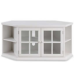 Leick Home Furniture 56-Inch Corner TV Console in White