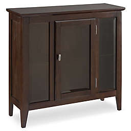 Leick Home Entryway Curio Cabinet in Chocolate