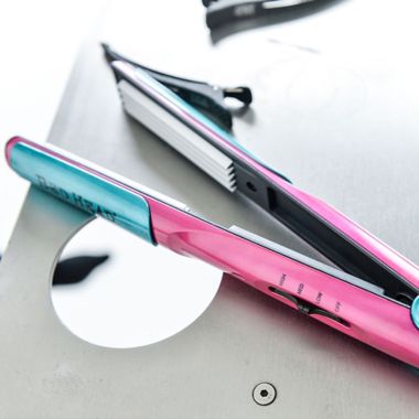 Bed Head&reg; Little Tease 1-Inch Ceramic Hair Crimper in Pink/Blue. View a larger version of this product image.